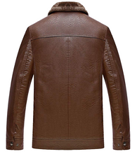 Load image into Gallery viewer, Brown Fur Leather Jacket - Shearling leather