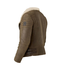 Load image into Gallery viewer, Men’s Brown Vintage B3 Shearling Jacket - Shearling leather