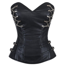 Load image into Gallery viewer, Cerys Sheep Nappa Leather Corset - Shearling leather
