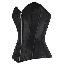 Load image into Gallery viewer, Goldie Overbust Corset - Shearling leather