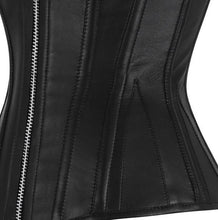 Load image into Gallery viewer, Goldie Overbust Corset - Shearling leather
