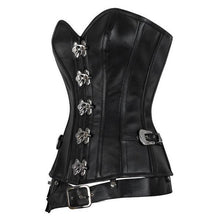 Load image into Gallery viewer, Gracelynn Overbust Corset - Shearling leather