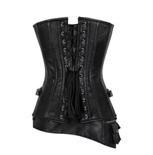 Load image into Gallery viewer, Gracelynn Overbust Corset - Shearling leather