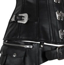 Load image into Gallery viewer, Gracelynn Overbust Corset - Shearling leather