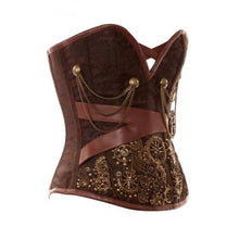 Load image into Gallery viewer, Fitzgerald Brown Fitzgerald Corset - Shearling leather