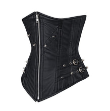 Load image into Gallery viewer, Chelsea Faux Leather Longline Underbust Corset - Shearling leather