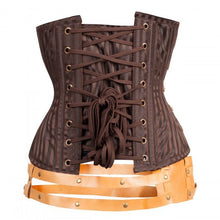 Load image into Gallery viewer, Fowles Steampunk Corset - Shearling leather