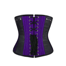 Load image into Gallery viewer, Murphy Faux Leather Gothic Underbust Corset - Shearling leather