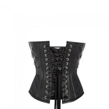 Load image into Gallery viewer, Kathrin Sheep Nappa Underbust Corset With Buckle And Chain Design - Shearling leather
