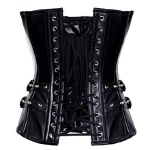 Load image into Gallery viewer, Brommel Sheep Nappa Leather Overbust Corset - Shearling leather
