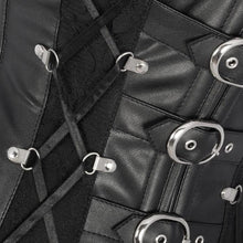 Load image into Gallery viewer, Anzela Sheep Napa Leather Corset with Criss Cross Lacing - Shearling leather