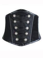 Load image into Gallery viewer, Maxz Steampunk Gothic Faux Leather Sexy Underbust Corset - Shearling leather
