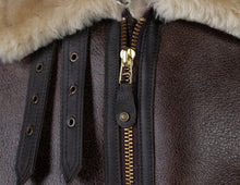 Load image into Gallery viewer, Classic B-3 Sheepskin Leather Bomber Jacket - Shearling leather