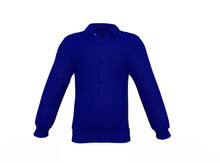 Load image into Gallery viewer, Navy Varsity Letterman Jacket with Navy Sleeves - Shearling leather