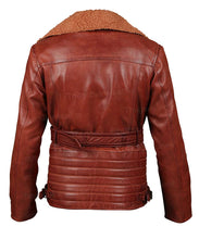 Load image into Gallery viewer, Blingsoul Women Asymmetrical Jacket - Shearling leather