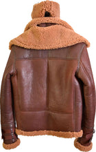 Load image into Gallery viewer, Mens B3 Bomber Leather Jacket With Fur | Buy Best Fur jackets Online