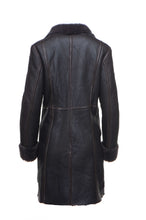 Load image into Gallery viewer, Shaunna's buttoned 3/4 length shearling coat - Shearling leather
