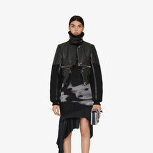 Load image into Gallery viewer, Women's Black RAF Sheepskin Shearling Aviator Motorbike Leather Bomber Jacket