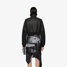 Load image into Gallery viewer, Women's Black RAF Sheepskin Shearling Aviator Motorbike Leather Bomber Jacket