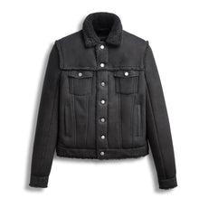 Load image into Gallery viewer, Shearling leather Jacket