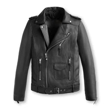 Load image into Gallery viewer, Classic Biker Leather Jacket