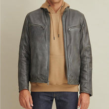 Load image into Gallery viewer, Greensih Motorbike Leather Moto Riding Motorcycle Biker Jacket