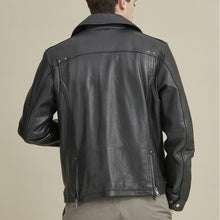 Load image into Gallery viewer, Men's Leather Moto Jacket | Motorbike Jacket | Biker Leather Jackets