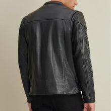 Load image into Gallery viewer, black Leather Rider Jacket
