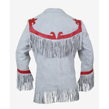 Load image into Gallery viewer, Luxurious Leather Blazer with Fringes | Buy Western Leather Jackets