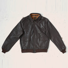 Load image into Gallery viewer, Men Horseskin Brown A2 Flying Leather Bomber Jacket - A2 Bomber Jacket