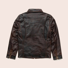 Load image into Gallery viewer, Men's Classic Brown Flight Leather Jacket