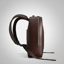 Load image into Gallery viewer, Men's Dark Brown Italian Leather Travel Backpack
