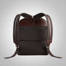Load image into Gallery viewer, Men's Dark Brown Italian Leather Travel Backpack