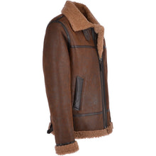 Load image into Gallery viewer, Men's B3 Aviator Sheepskin Shearling Bomber Leather Jacket