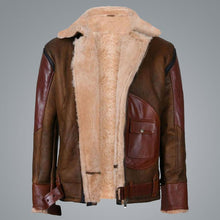 Load image into Gallery viewer, Mens RAF B3 Aviator Flying Bomber Jacket - Shearling leather