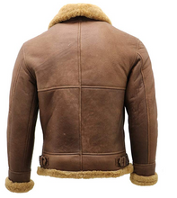 Load image into Gallery viewer, Mens B3 Shearling Flying Aviator Jacket - Shearling leather