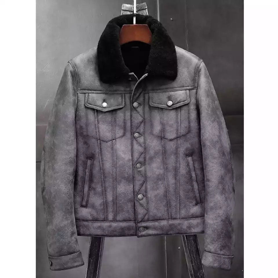 lambskin shearling jacket