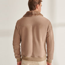 Load image into Gallery viewer, Mens B3 Aviator Shearling Genuine Leather Bomber Jacket