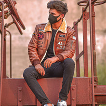 Load image into Gallery viewer, Mens B3 RAF Flying Fur Aviator Sheepskin Shearling Bomber Jacket