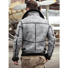 Load image into Gallery viewer, Mens Sheepskin Raf Airforce Pilot Shearling Aviator Jacket