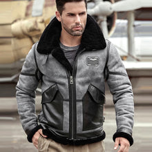 Load image into Gallery viewer, Mens Sheepskin Raf Airforce Pilot Shearling Aviator Jacket