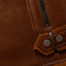 Load image into Gallery viewer, New B3 RAF Flying Sheepskin Shearling Moto Leather Jacket