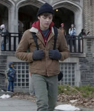 Load image into Gallery viewer, Shazam Billy Batson Brown Jacket - Shearling leather