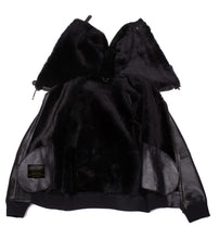 Load image into Gallery viewer, Gregos Varsity Style Sheepskin Shearling Jacket with Large Hoodie - Shearling leather