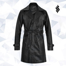 Load image into Gallery viewer, Vintage Trench Coat - Shearling leather