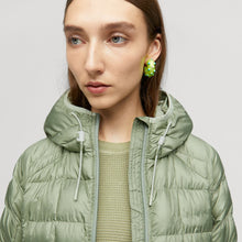 Load image into Gallery viewer, Women's Light Green Down Parka Jacket with Hood