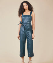 Load image into Gallery viewer, Women's Sleeveless Utility Leather Jumpsuit