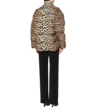 Load image into Gallery viewer, Womens Faux Fur Leopard Jacket - Shearling leather