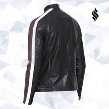 Load image into Gallery viewer, Multi Color Biker Jacket | Biker Leather Jacket | Men's Leather Jacket