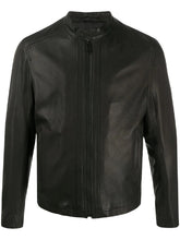 Load image into Gallery viewer, Black Leather Jacket - Shearling leather